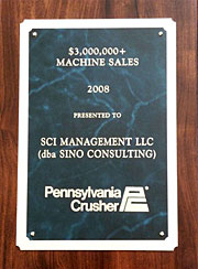 Machine Sales Award for 2008